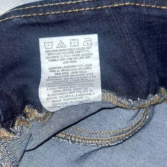 Lee Sculpting Slim Fit Slim Leg Mid Rise Jeans Womens Size 18 SHORT Dark Wash - Picture 4 of 9